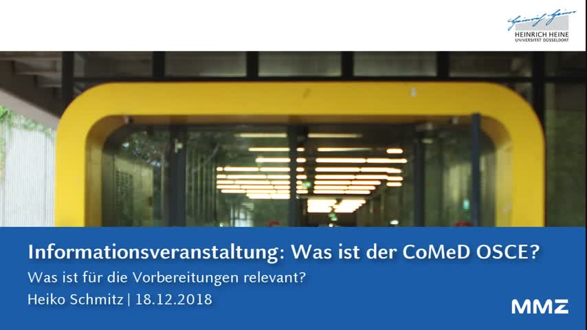CoMeD-OSCE Informationsveranstaltung
