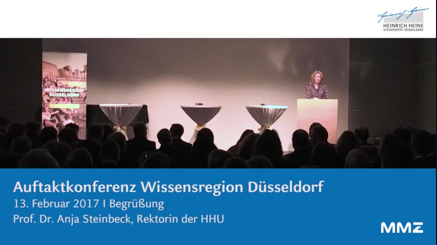 Wissensregion Düsseldorf 2017 - Grusswort von Prof. Dr. Anja Steinbeck