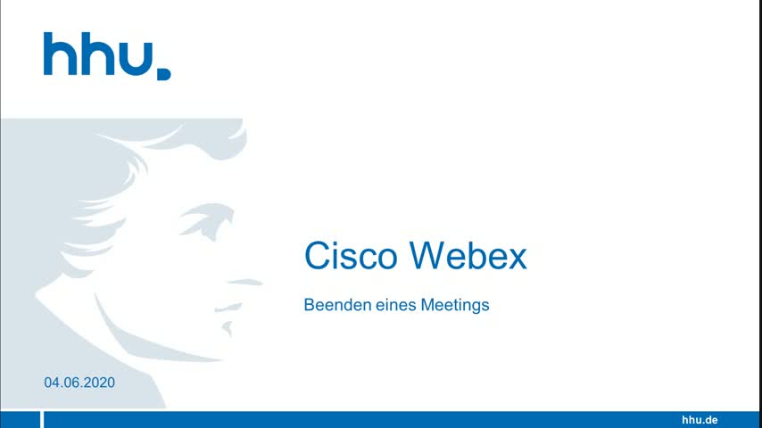 Cisco Webex: Meeting beenden