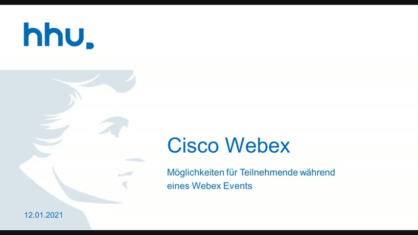 Cisco Webex: Funktionen in Events
