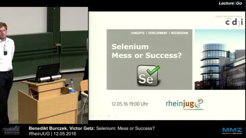 Link zum Vortrag Selenium:  Mess or Success?