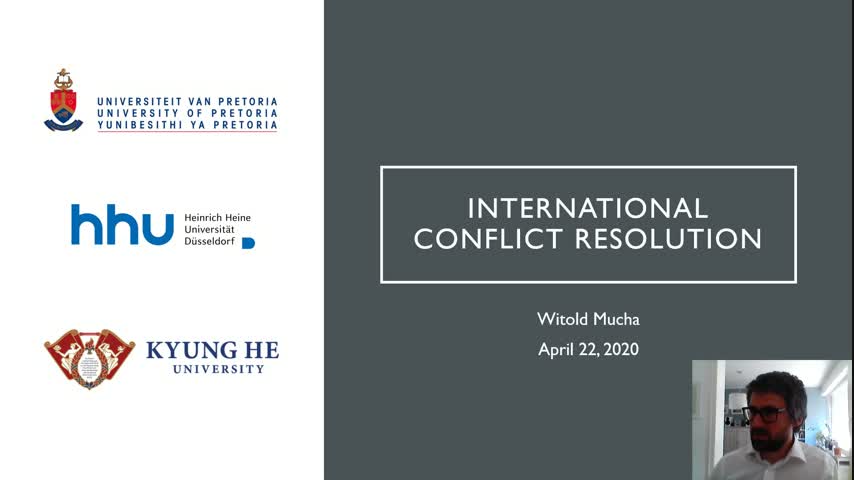 What is International Conflict Resolution?