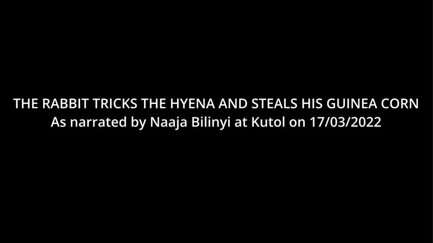 The Rabbit Tricks The Hyena And Steals His Guinea Corn