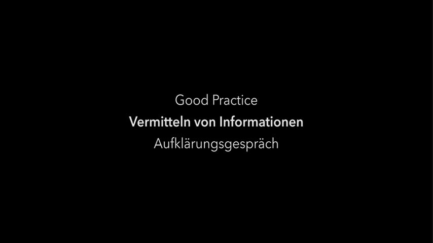 Good Practice - Aufklärungsgespräch vor OP