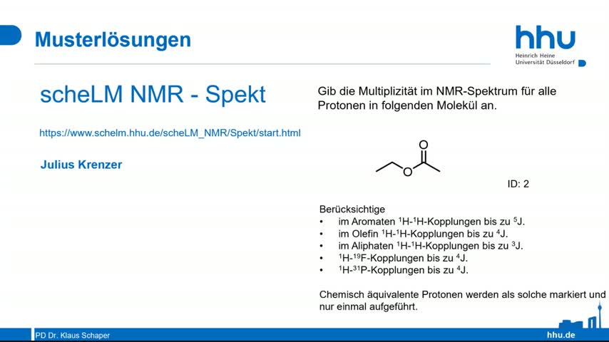 scheLM NMR Beispiel 2