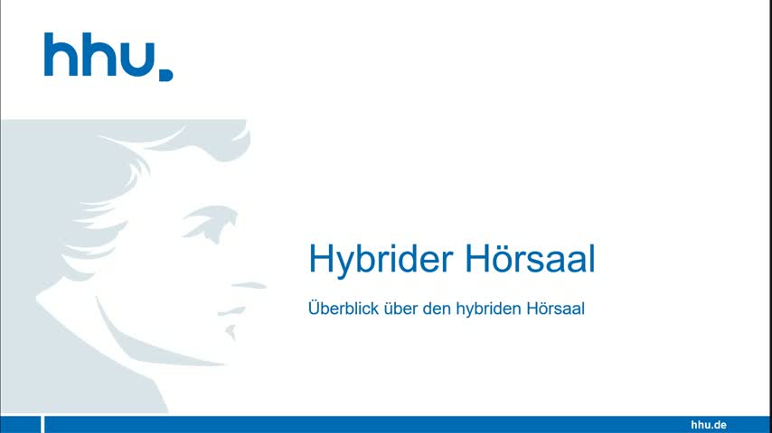 HHU Hybrider Hörsaal (1-1) Überblick über den hybriden Hörsaal