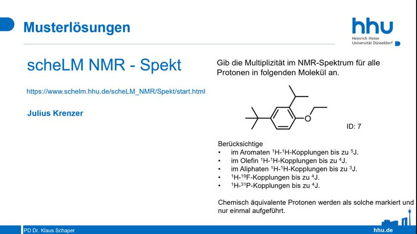 scheLM NMR Beispiel 7