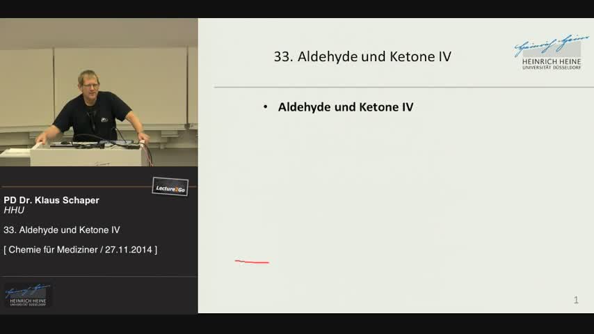 33. Aldehyde und Ketone IV