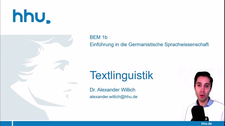 Einführung 11: Textlinguistik