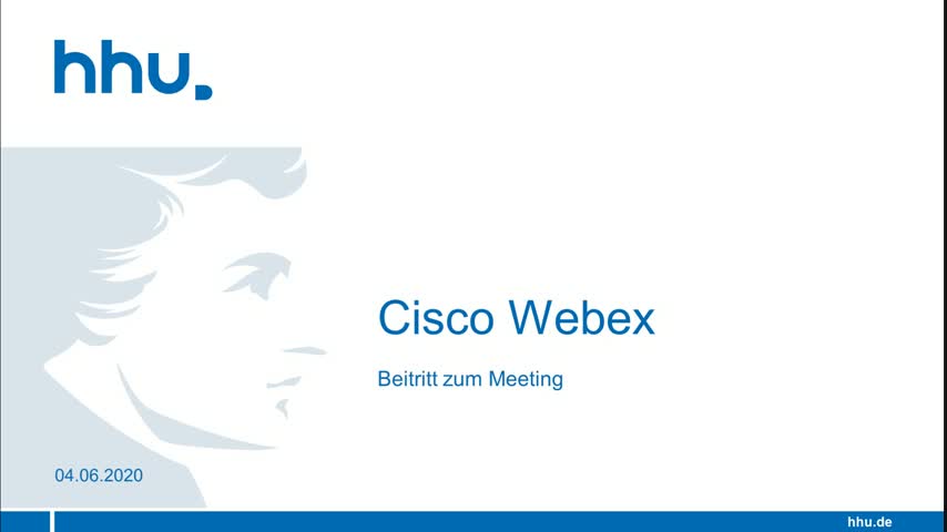 Cisco Webex: Meeting beitreten