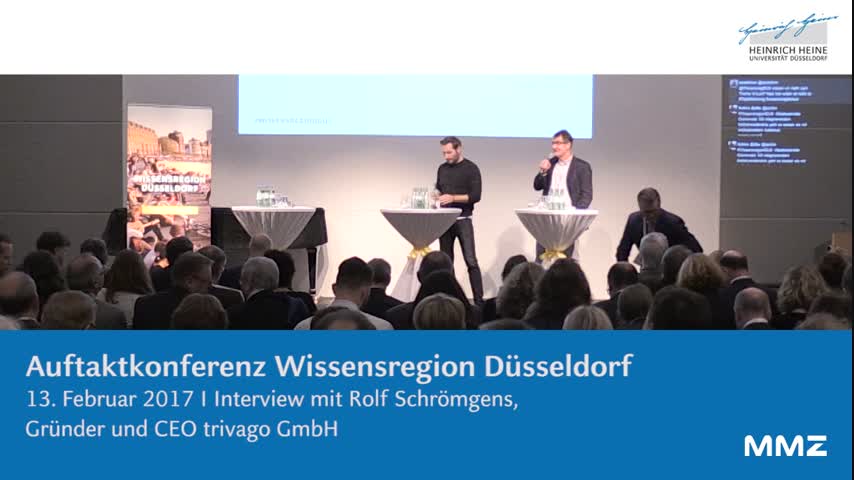 Wissensregion Düsseldorf 2017 - Interview mit Rolf Schrömgens von trivago GmbH