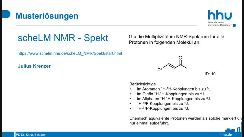 scheLM NMR Beispiel 10